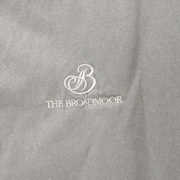 The Broadmoor Men's Zip Up Vest Black Large Fleece Lined Pockets - Picture 4 of 13